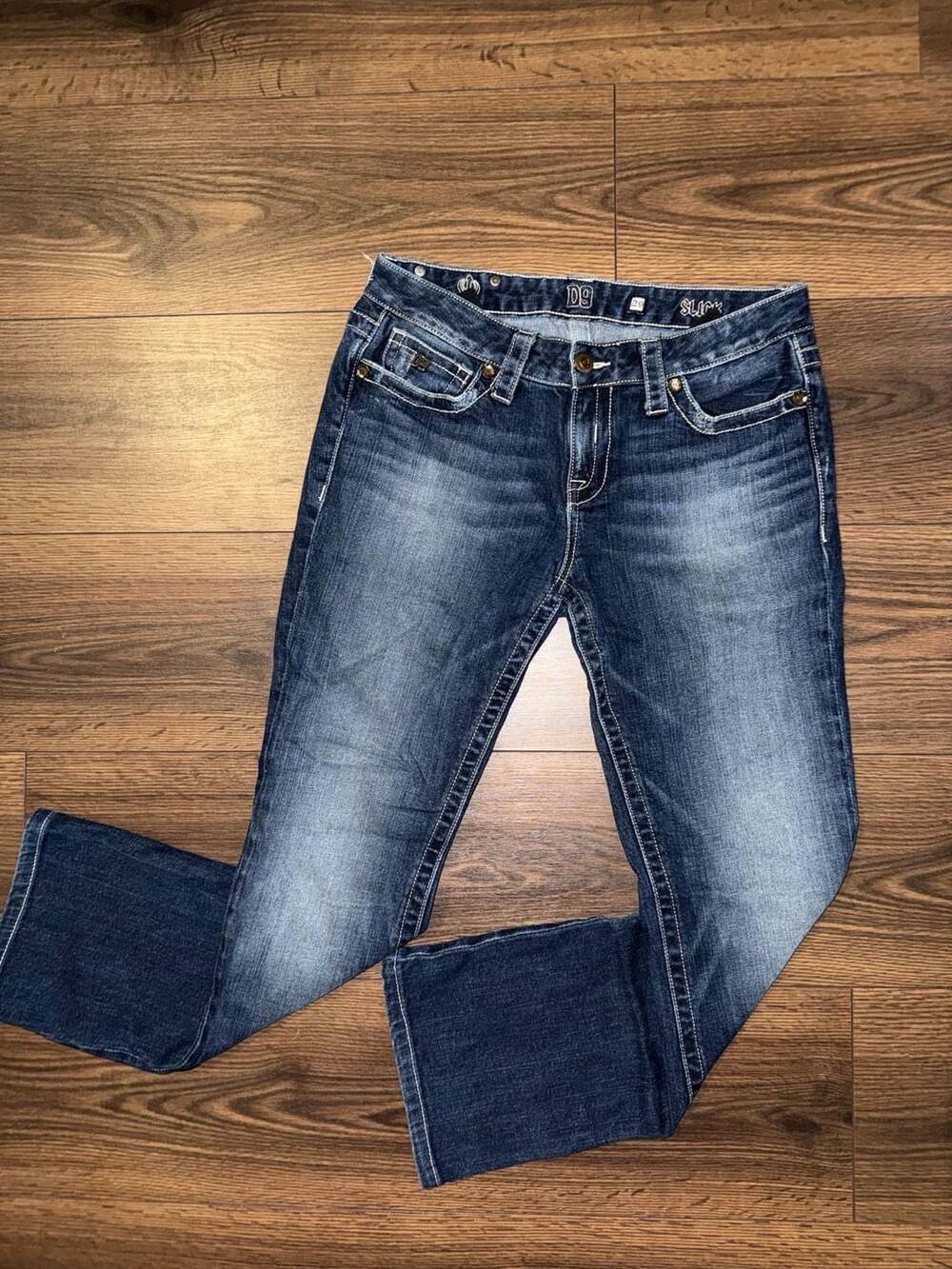 D9 by Miss Me Women's Slick Bootcut Dark Wash Denim Jeans Size 29